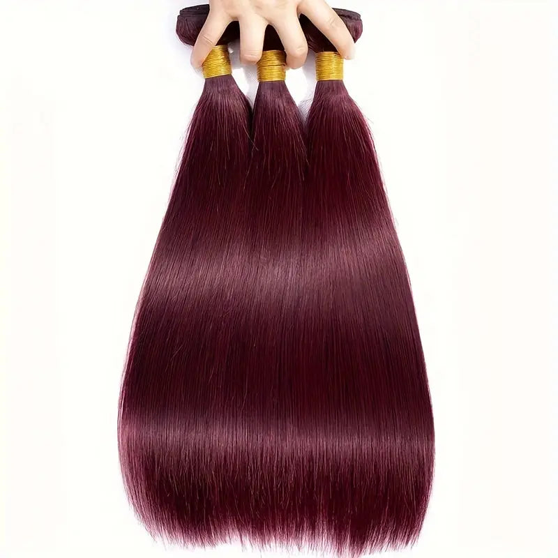 99J Wine red bundle brazilian human hair