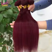 99J Wine red bundle brazilian human hair