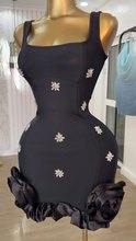 Diamond Ruffle Mini Dress