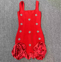 Diamond Ruffle Mini Dress