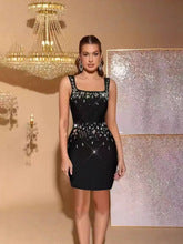 Black Sparkly Sequin Mini Dress