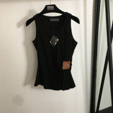 Cinched Waist Knit Tee for Women