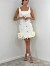 Diamond Ruffle Mini Dress