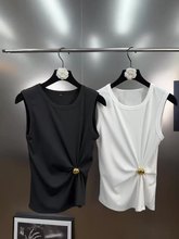 Cinched Waist Knit Tee for Women