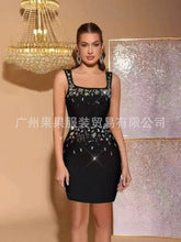 Black Sparkly Sequin Mini Dress