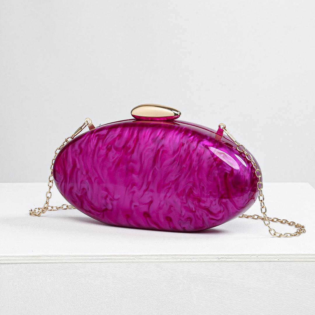 Luxury Pink Marble Clutch