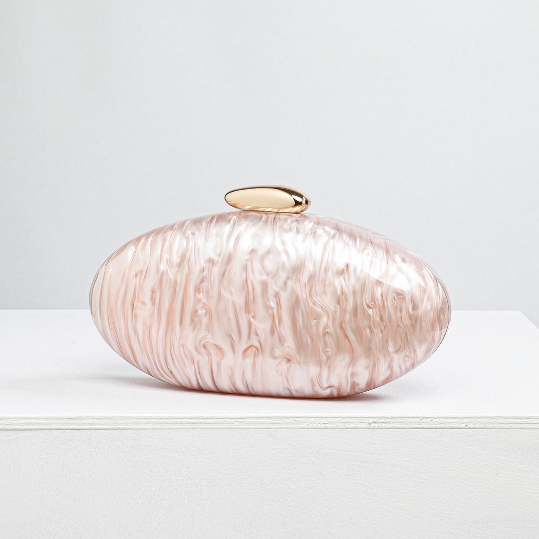 Luxury Pink Marble Clutch