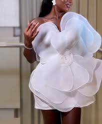 Nydia Mesh Flower Mini Tube Dress